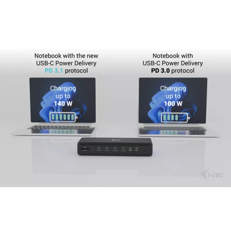 i-tec Universal 6x 4K/60Hz Display Docking Station + Power Delivery 140W