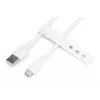 DIGITUS USB-C Silikon-Ladekabel USB-A - USB-C USB 2.0 60W - 1m Weiß