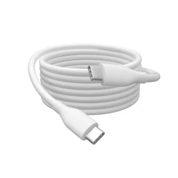 DIGITUS USB-C Silikon-Ladekabel USB-C – USB-C USB 2.0 60W – 50 cm Weiß