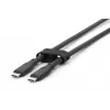 DIGITUSB USB Silikon-Verbindungskabel USB-C - USB-C USB 3.2 Gen1 5G 4K 100W - 2 m schwarz