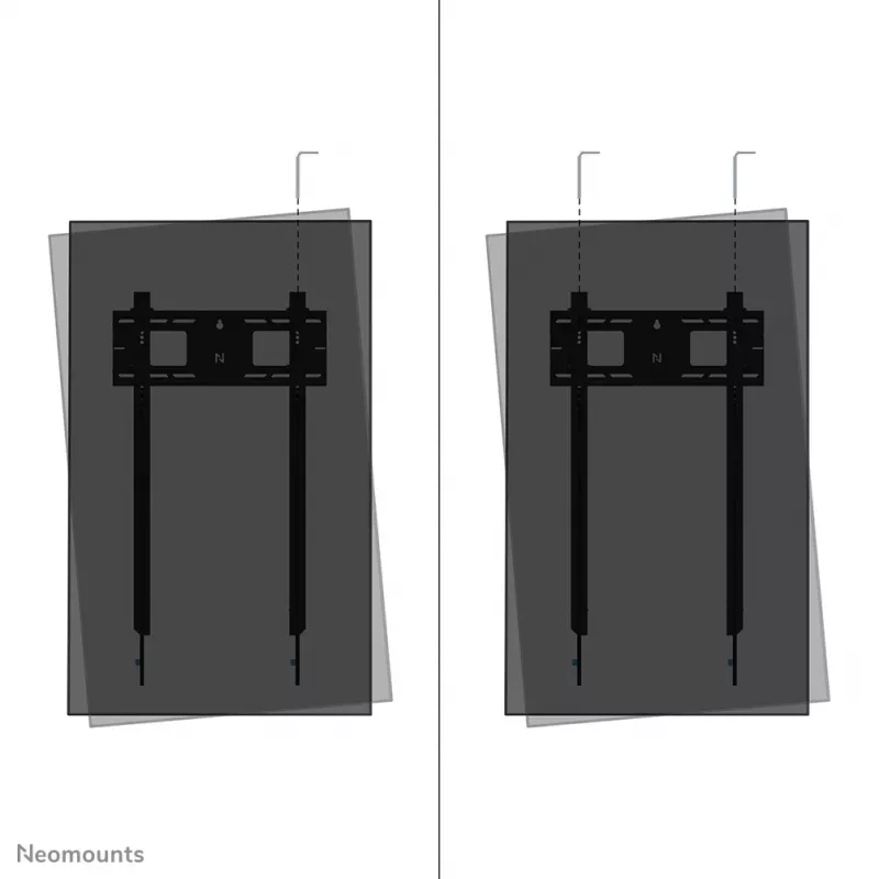 Neomounts WL30-750BL18P Schwerlast-Wandhalterung 50-98 Zoll - fest - abschließbar - Hochformat - schnelle Installation - TÜV