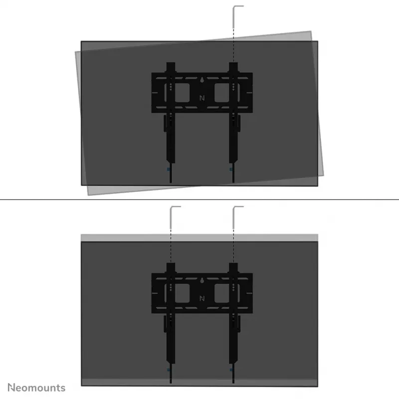 Neomounts WL30-750BL14 Schwerlast-Wandhalterung 42-75 Zoll – fest – abschließbar – schnelle Montage – TÜV