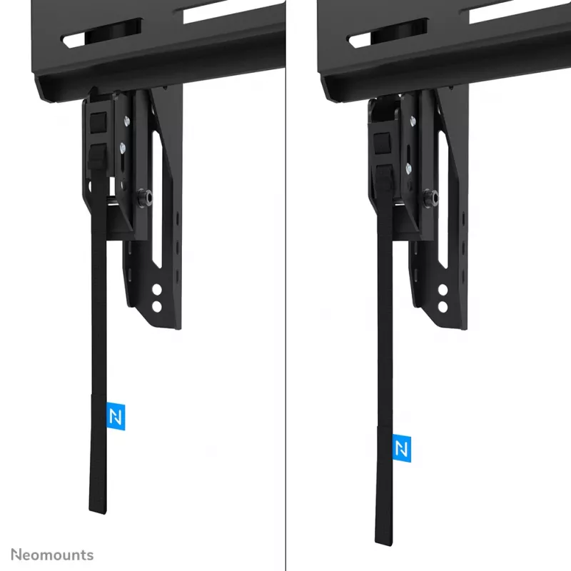 Neomounts WL35-750BL14 Schwerlast-Wandhalterung 42-75 Zoll - neigbar - abschließbar - schnelle Installation - TÜV