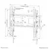 Neomounts WL35-750BL14 Schwerlast-Wandhalterung 42-75 Zoll - neigbar - abschließbar - schnelle Installation - TÜV