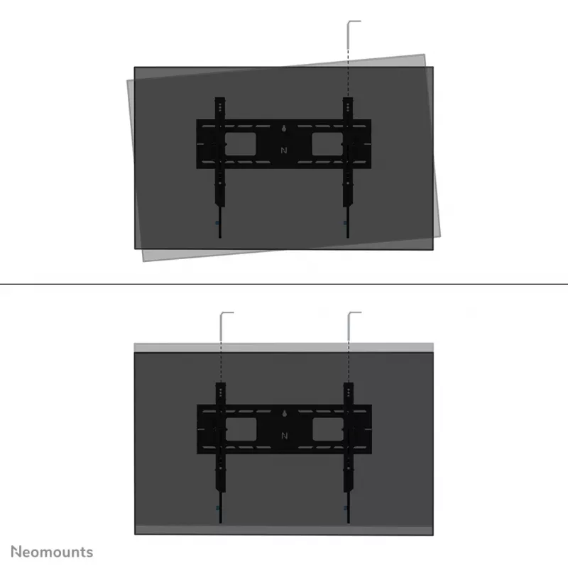 Neomounts WL35-750BL16 Schwerlast-Wandhalterung 42-86 Zoll - neigbar - abschließbar - schnelle Installation - TÜV