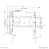 Neomounts WL35-750BL16 Schwerlast-Wandhalterung 42-86 Zoll - neigbar - abschließbar - schnelle Installation - TÜV