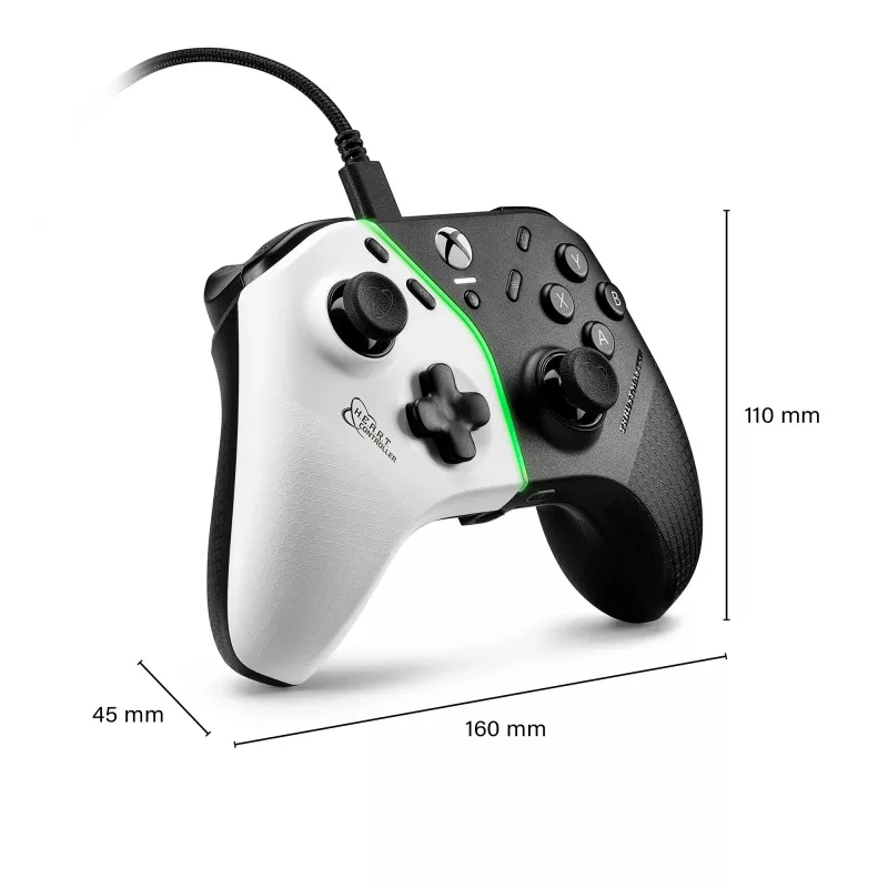 Thrustmaster H.E.A.R.T. Schwarz, White USB Gamepad PC, Xbox One, Xbox One S, Xbox One X