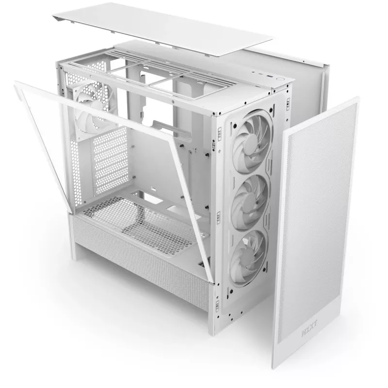NZXT CPU Gehäuse H7 Flow 2024 Mid Tower Airflow ATX Weiß