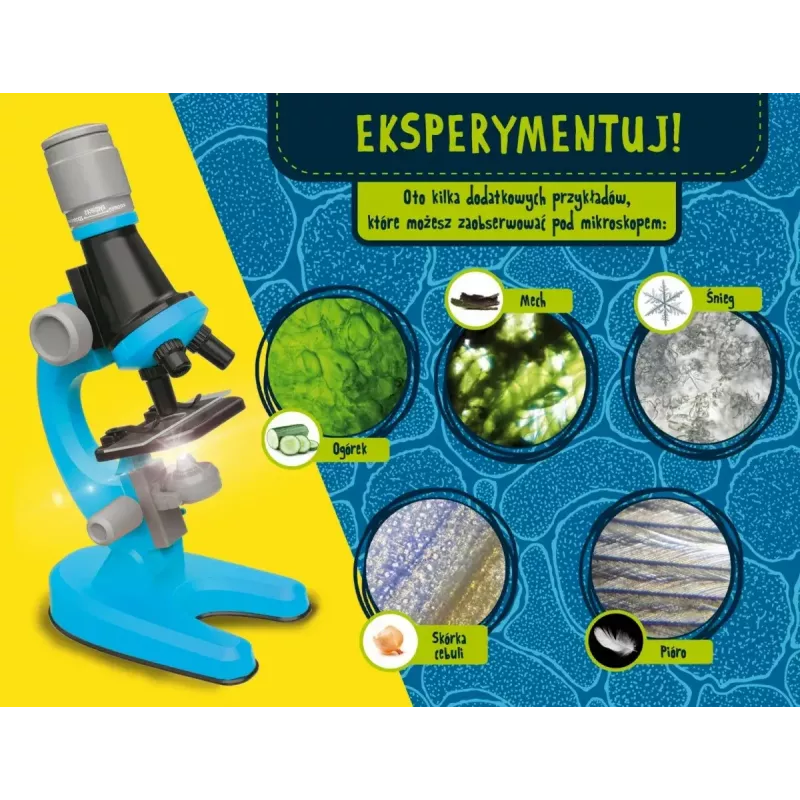 Pädagogisches Mikroskop Liscianigiochi Im A Genius 304-PL97388 — optisches Kinder-Set mit Vergrößerung zum Lernen
