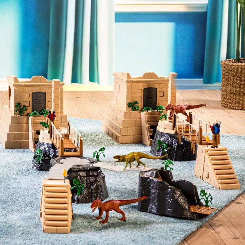 Action/Abenteuer Schleich Eroberung des Dino-Tempels Mega-Set Mehrfarbig