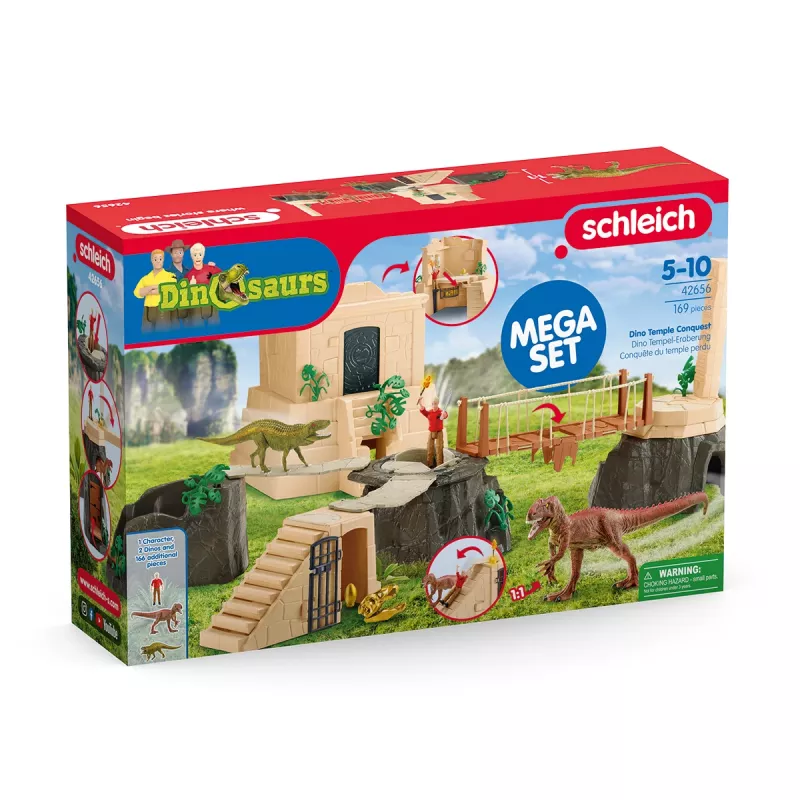 Action/Abenteuer Schleich Eroberung des Dino-Tempels Mega-Set Mehrfarbig