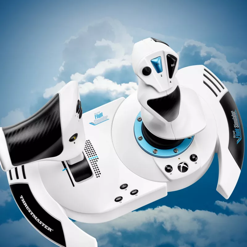 Joystick Thrustmaster T.Flight Hotas One Microsoft Flight Simulator Edition USB Schwarz Weiß