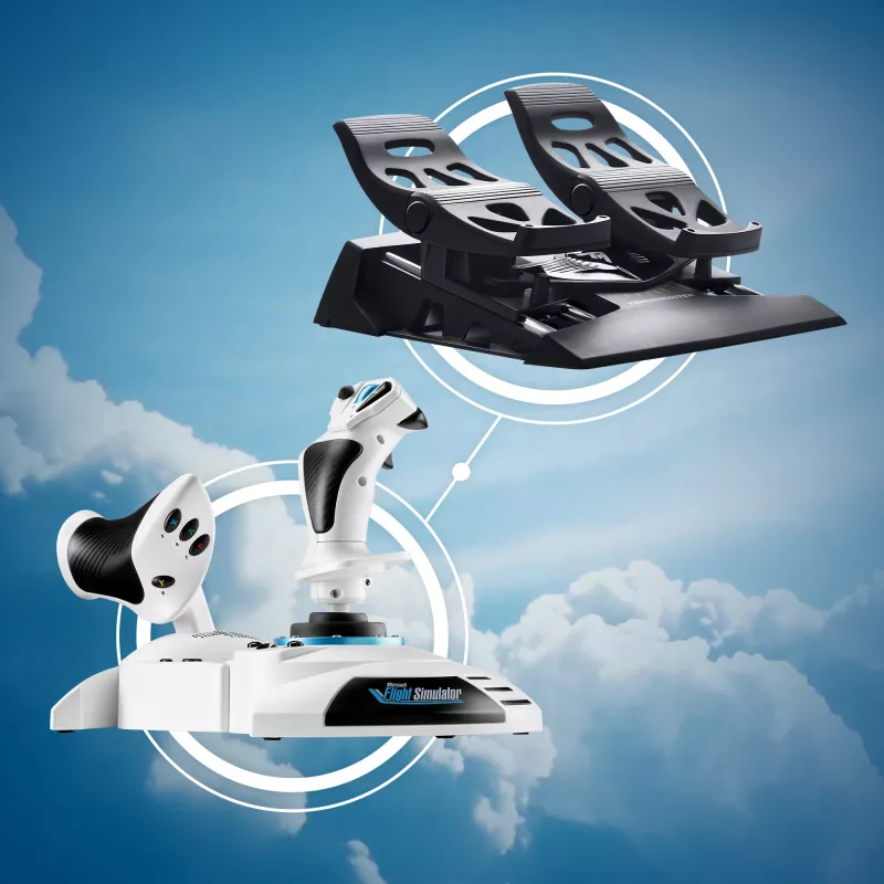 Joystick Thrustmaster T.Flight Hotas One Microsoft Flight Simulator Edition USB Schwarz Weiß