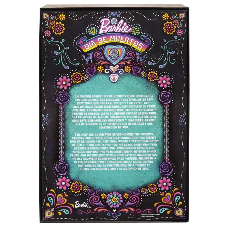Modepuppe Mattel Barbie Ken Dia de Muertos Mehrfarbig 3+