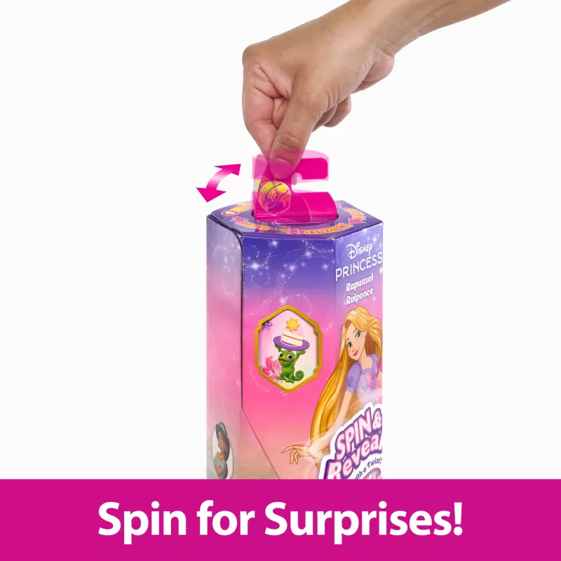 Disney Princess Spin & Reveal Rapunzel Modepuppe & Accessoires mit 11 Überraschungen