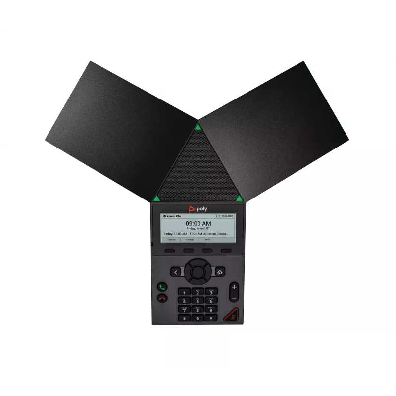 HP Poly Trio 8300 IP-Konferenztelefon mit PoE-Unterstützung, Schwarz