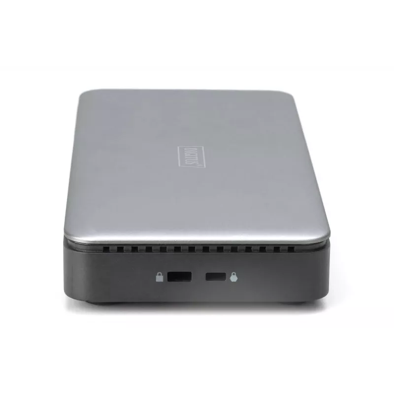 DIGITUS USB-C Dockingstation, 11-fach - 2x HDMI / DP / 2x USB-A 3.2 Gen 2 / USB-C 3.2 Gen 2 / GbE / SD / MicroSD / DC-Buchse - max. 150 Watt / 3,5 mm
