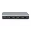 DIGITUS USB-C Dockingstation, 11-fach - 2x HDMI / DP / 2x USB-A 3.2 Gen 2 / USB-C 3.2 Gen 2 / GbE / SD / MicroSD / DC-Buchse - max. 150 Watt / 3,5 mm