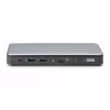 DIGITUS USB-C Dockingstation, 11-fach - 2x HDMI / DP / 2x USB-A 3.2 Gen 2 / USB-C 3.2 Gen 2 / GbE / SD / MicroSD / DC-Buchse - max. 150 Watt / 3,5 mm