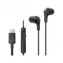 Kabelgebundenes In-Ear-Headset JVC HA-FR9UC mit USB-C, 9,2-mm-Treiber, 5–22.000 Hz, Inline-Mikrofon und -Steuerung, 1,2 m Kabel, schwarz