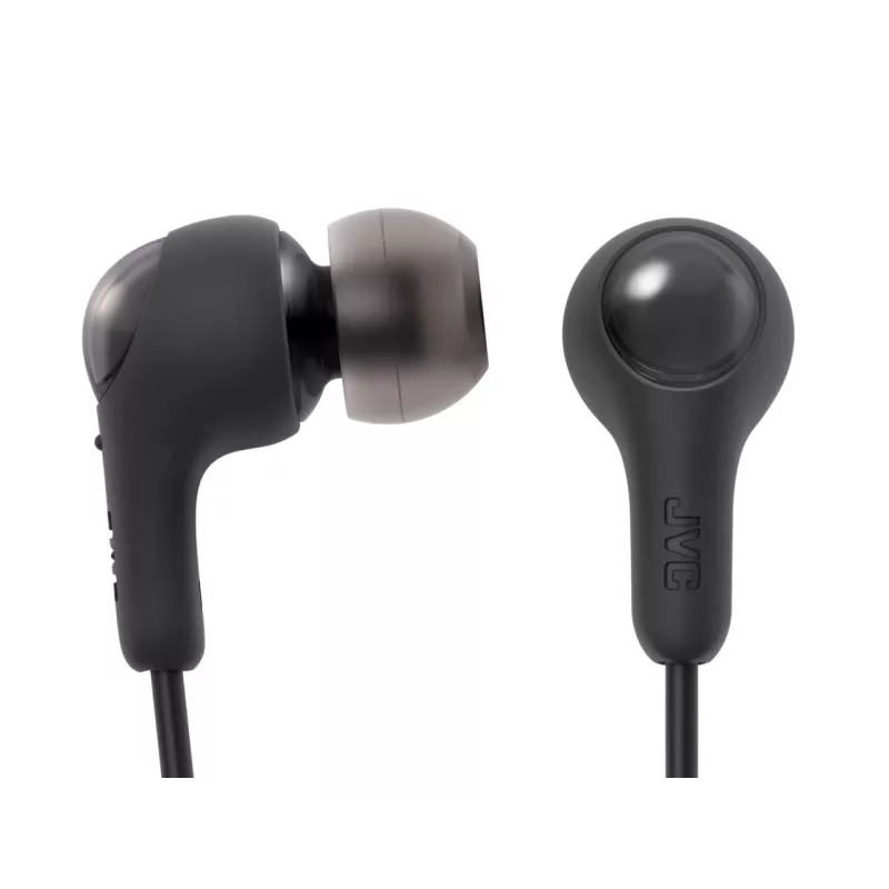 Kabelgebundenes In-Ear-Headset JVC HA-FR9UC mit USB-C, 9,2-mm-Treiber, 5–22.000 Hz, Inline-Mikrofon und -Steuerung, 1,2 m Kabel, schwarz