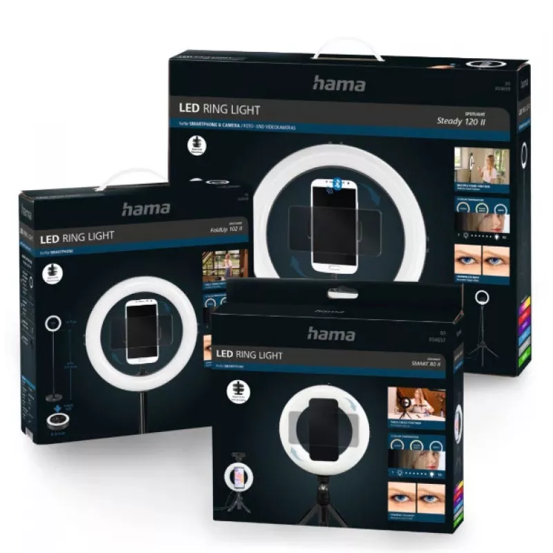 Hama SpotLight Smart 80 II Beleuchtungsring 96 LED