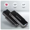 Axagon ADSA-FPX USB-C 10Gbps FAST PORT X Adapter für 2,5-Zoll-/3,5-Zoll-SSD/HDD