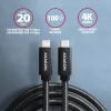 Axagon BUCM32-CM05AB SPEED+ USB-C <> USB 20Gbps/100W-Kabel 0,5 m