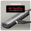 Axagon RVC-HI8KPD, USB-C -> HDMI 2.1 Adapter, 8K/60Hz, 4K/144Hz, HDR10+, PD100W