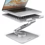Axagon STND-LR Aluminiumständer mit 360°-Drehung für Laptops 10 inch–17,3 inch. Verstellbare Höhe und Neigung.