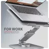 Axagon STND-LR Aluminiumständer mit 360°-Drehung für Laptops 10 inch–17,3 inch. Verstellbare Höhe und Neigung.