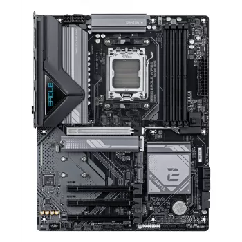 GIGABYTE B850 EAGLE WIFI6E Mainboard - AMD Ryzen 9000 Series CPUs, 8+2+2 Phasen Digital VRM, bis zu 8200MHz DDR5 (OC), 1xPCIe 5.0 + 2xPCIe 4.0 M.2, GbE LAN, WIFI 6E, USB 3.2 Gen 2