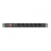 PDU Lanberg PDU-06F-0200-BK 6 AC-Ausgänge 1U Schwarz