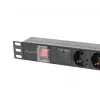 PDU Lanberg PDU-06F-0200-BK 6 AC-Ausgänge 1U Schwarz
