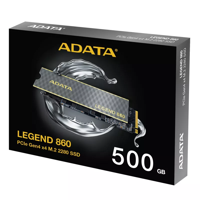 ADATA LEGEND 860 SLEG-860-500GCS Interne Solid-State-Drive 500 GB M.2 PCI Express 4.0 NVMe 3D NAND