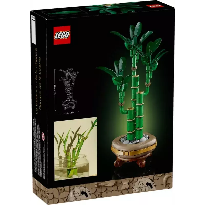Dekoratives LEGO Icons Modellpflanze — LEGO 10344 Glücksbambus Botanical Collection, 325 Teile, 290 mm Höhe