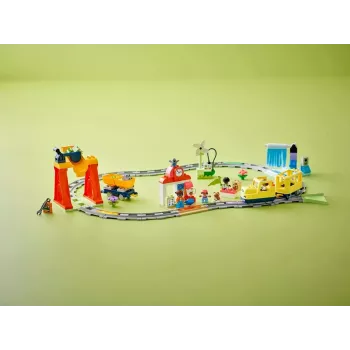 Spielzeug-Eisenbahnset LEGO DUPLO 10428 Großer interaktiver Gemeinschaftszug — große interaktive Eisenbahn für Kleinkinder