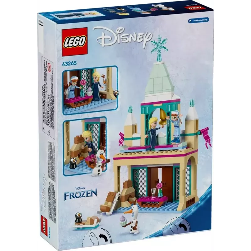 LEGO Bauspielzeug Disney Princess Schloss Arendelle 43265 – 177 Teile, 3 Minifiguren, ab 5 Jahren, Display-Set (250×60×40 mm)