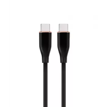 GEMBIRD Premium Silikon Typ-C Power Delivery (PD) Lade- & Datenkabel, 1,5 m - Schwarz
