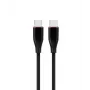 GEMBIRD Premium Silikon Typ-C Power Delivery (PD) Lade- & Datenkabel, 1,5 m - Schwarz