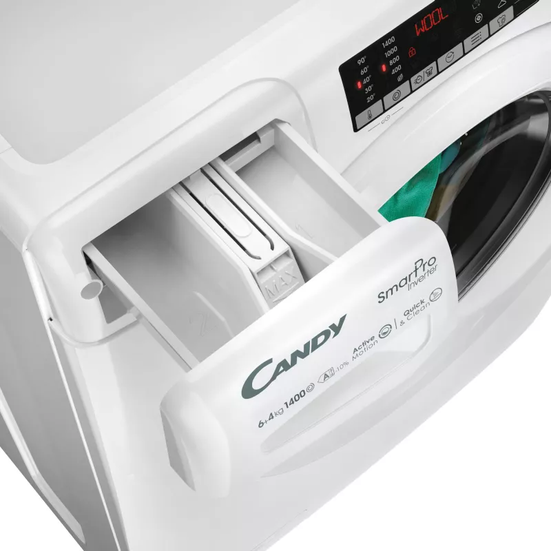 Candy Smart Pro COW 4644TWM6/1-S Waschtrockner Freistehend Frontlader Weiß