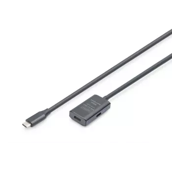 DIGITUS Aktives USB-C-Verlängerungskabel – 5G USB 3.2 Gen1 USB-C – USB-C (M/F) – 5m