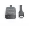 DIGITUS Aktives USB-C-Verlängerungskabel – 5G USB 3.2 Gen1 USB-C – USB-C (M/F) – 5m