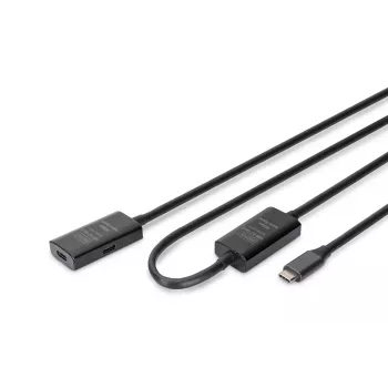 DIGITUS Aktives USB-C Verlängerungskabel - 5G USB 3.2 Gen1 USB-C - USB-C (M/F) - 10m