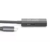 DIGITUS Aktives USB-C-Verlängerungskabel – 5G USB 3.2 Gen1 USB-C – USB-A (M/F) – 10 m