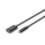 DIGITUS Aktives USB-C-Verlängerungskabel – 10G USB 3.2 Gen2 USB-C – USB-C (M/F) – 5 m
