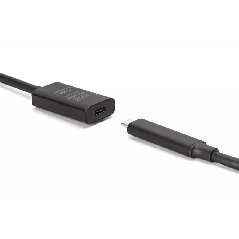 DIGITUS Aktives USB-C-Verlängerungskabel – 10G USB 3.2 Gen2 USB-C – USB-C (M/F) – 5 m