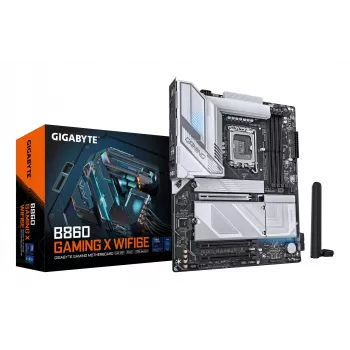 GIGABYTE B860 GAMING X WIFI6E Mainboard - Intel Core Ultra Series CPUs, 12+1+2+1 Phasen VRM, bis zu 9066MHz DDR5, 1xPCIe 5.0 + 2xPCIe 4.0 M.2, 2.5GbE LAN, WIFI 6E, USB4