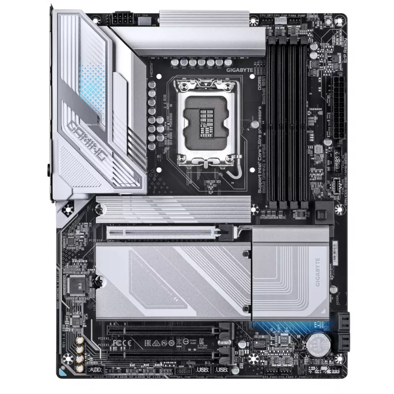 GIGABYTE B860 GAMING X WIFI6E Mainboard - Intel Core Ultra Series CPUs, 12+1+2+1 Phasen VRM, bis zu 9066MHz DDR5, 1xPCIe 5.0 + 2xPCIe 4.0 M.2, 2.5GbE LAN, WIFI 6E, USB4