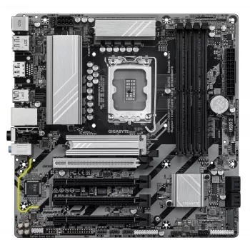 GIGABYTE B860M DS3H WIFI6E Mainboard – Intel Core Ultra Series CPUs, 5+1+2+1 Phasen VRM, bis zu 9066 MHz DDR5, 1x PCIe 5.0 + 1x PCIe 4.0 M.2, 2,5 GbE LAN, WIFI 6E, USB 3.2 Gen 2